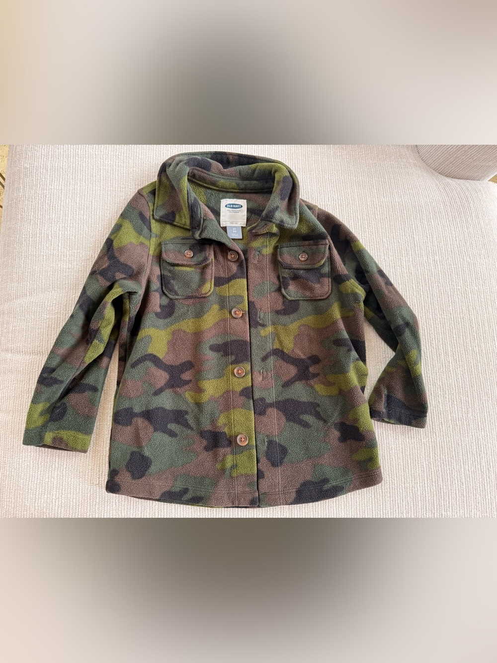 Old Navy Camouflage Fleece Shirt 3T